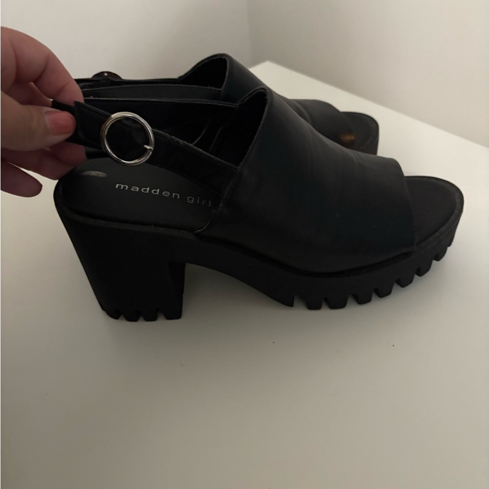Madden Girl Black Platform Sandals